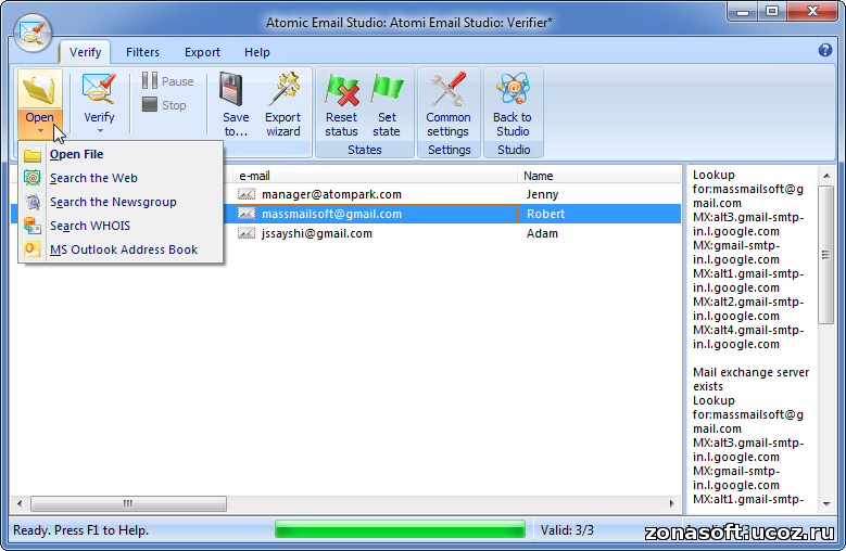 Atomic Mail Verifier 9.01